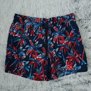 3 for $10 George Palm Tree Printed Swim Trunks men's XL